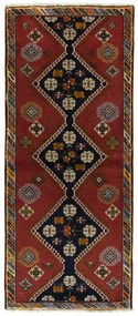 Shiraz Tappeto 90 x 200 Rosso (Iran) Annodato A Mano
