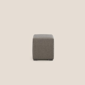Cube pouf in tessuto morbido impermeabile T03 talpa X
