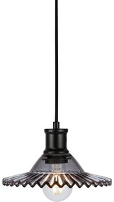 Markslöjd 108854 - Lampadario a sospensione con filo NOVIA 1xE27/40W/230V nero/fumé