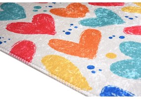 Tappeto per bambini lavabile 80x120 cm Hearts of Love – Vitaus