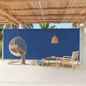 Tenda Laterale Retrattile Per Patio 220x600 Cm Blu /