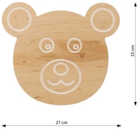 Applique per bambini TED 1xE14/10W/230V orso