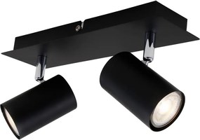 Briloner 2857-025 - Faretto SPOT 2xGU10/40W/230V nero