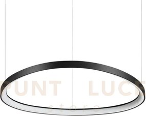 Gemini sospensione led 56 w on-off 6600 lm 4000 k nero 81cm