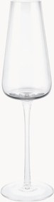 Set di 2 flute da champagne in vetro soffiato Belo