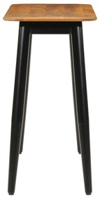 Tavolo consolle 110x40x76 cm in legno massello di mango e ferro