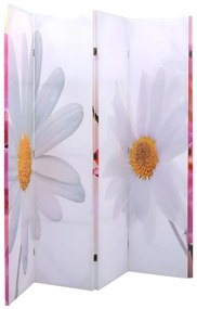 Paravento Pieghevole 200x170 Cm Con Stampa Fiore /