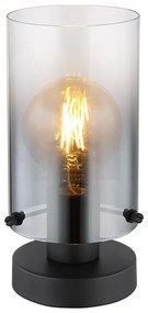 Globo 15907T - Lampada da tavolo FLORENTINA 1xE27/40W/230V diametro 12,5 cm nero