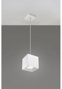 Lampadario a sospensione con filo QUAD 1 1xGU10/40W/230V bianco