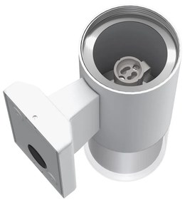 Applique Cilindrica Bidirezionale Bianca IP54 con 2 basi GU10