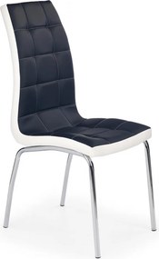 Sedia K186 ecopelle nero bianco