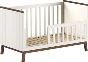 Lettino beige in pino massiccio con sponde rimovibili/con altezza regolabile 70x140 cm Sezane – Vipack