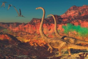 Carta da parati – Mondo dei dinosauri