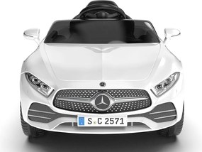 Macchina Elettrica per Bambini 12V con Licenza Mercedes CLS Small Bianco...