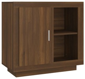 Credenza rovere marrone 80x40x75 cm