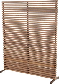 Paravento da balcone in legno colore naturale 153x185 cm - Hartman