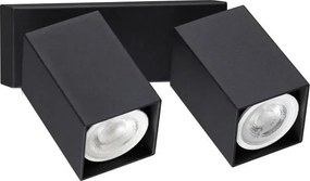 Ideal Lux - Faretto da parete a LED DYNAMITE 2xGU10/7W/230V CRI 90 nero