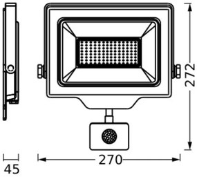 Ledvance - Proiettore LED da esterno con sensore FLOODLIGHT LED/100W/230V IP44