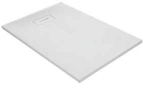 Piatto doccia in resina Yuka L 140 x L 90 x H 5.2 cm bianco