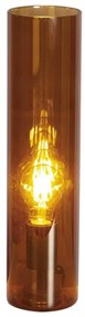 ByRydens 2820580-5512 - Lampada da tavolo FLAKE 1xE27/5W/230V marrone/fumé
