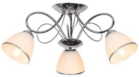 Brilagi - Plafoniera FRED 3xE27/60W/230V Ø 59 cm cromo lucido