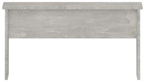 Tavolino grigio cemento 80x50,5x41,5 cm in legno multistrato