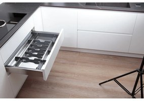 Credenza grigia per cassetto 83 x 46 cm Flexo - Elletipi