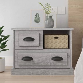 Comodino Grigio Sonoma 60x39x45 Cm /