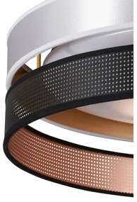 Duolla-Plafoniera LED ROLLER DUO SH. LED/24W/230V diametro 45 cm argento/nero