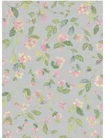 Cole & Son Tapete Flora - Rose/ Olive on Grey