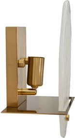 Lampada da parete dorata in vetro Portlan – Mauro Ferretti