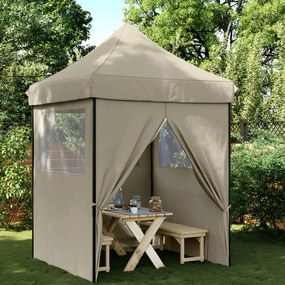 Tendone Per Feste Pieghevole Pop-up Con 4 Pareti Tortora /