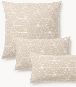 Federa reversibile in cotone con stampa geometrica Ilda