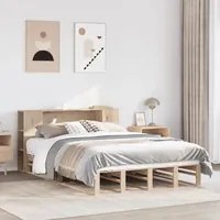 Letto Libreria senza Materasso 120x190 cm in Legno Massello 3323890