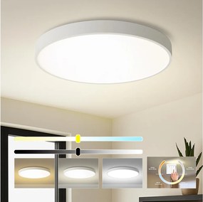 Brilagi - Plafoniera LED da soffitto POOL, 100W/230V, 3000/4500/6000K, Ø 80 cm, bianca