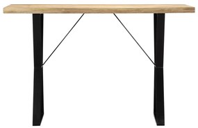 Tavolo da pranzo 120x60x76 cm in legno massello di mango