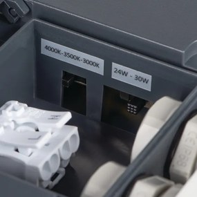 Kanlux 38780 - Lampada LED da esterno con sensore BENO 24/30W/230V 3000/3500/4000K IP65 antracite