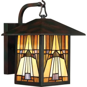 Applique vintage da esterno QZ-INGLENOOK2-M multicolore IP44 1X E27 ELSTEAD