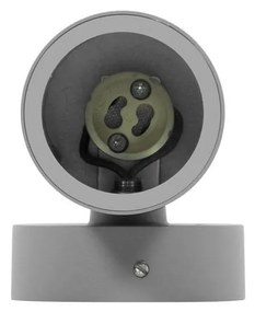 Applique Cilindrica Monodirezionale IP65 GU10 Grigio Colore Grigio
