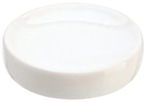 Porta sapone da appoggio in ceramica bianco Moderno