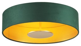 Plafoniera moderna verde con interno dorato incl. LED dimmerabile a 3 livelli - Bredow