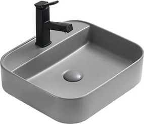Mexen Sofia lavabo da appoggio 50 x 40 cm, grigio chiaro opaco - 22155061
