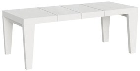 Tavolo allungabile Spimbo Premium in diverse finiture e dimensioni, Bianco Frassino / 90x180/440 cm