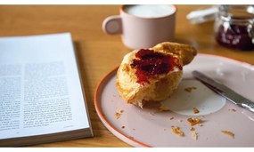 Set di tazze e piatti in gres rosa, 250 ml Greta - Remember