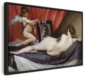 Quadro - The Rokeby Venus (Diego Velázquez) In cornice nera di legno 60x40