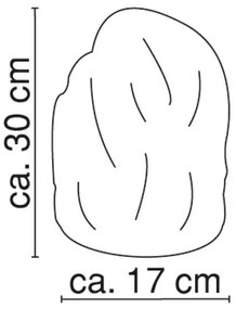 GLOBO 2834 - Lampada di sale STONE 1xE14/15W/230V