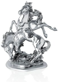 Statua “Coppia Cavalli” h.43,5cm