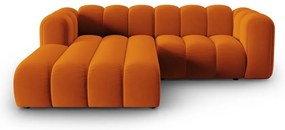 Divano angolare arancione ad angolo sinistro Lupine - Micadoni Home