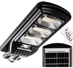Lampada stradale solare LED con sensore LED/180W/6V 6500K IP65 + telecomando