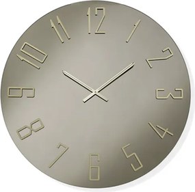 Orologio OZIAS rotondo D80 cm in cristallo Bronzo e numeri Oro